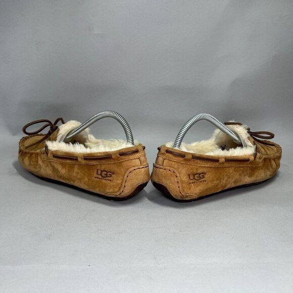 UGG Dakota Slipper Women's Size 8 Chestnut Suede Shearling Slip On Shoes - Picture 7 of 12